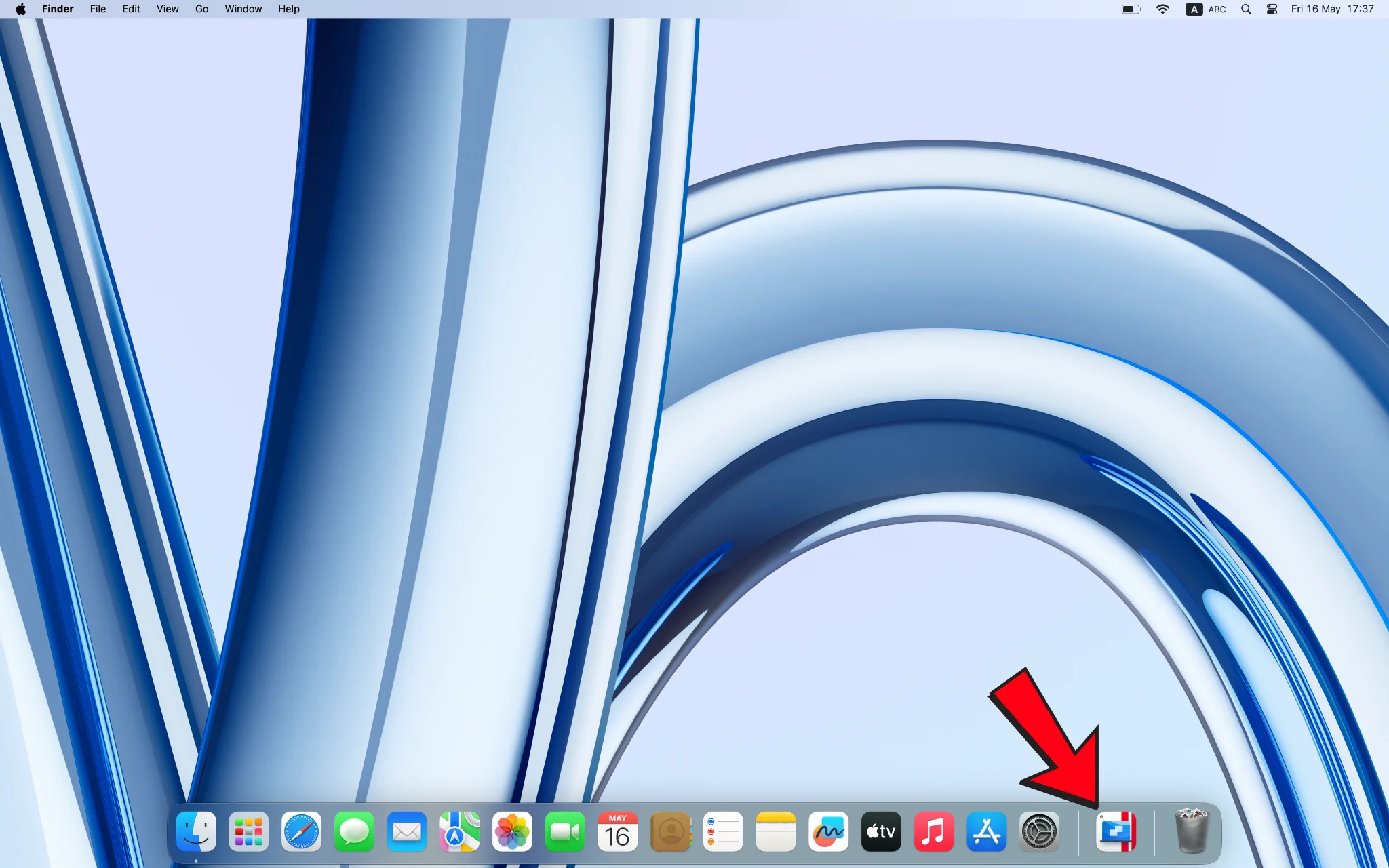 <div>คลิกทีลูกศรเพื่อเริ่ม Paralles Desktop</div>